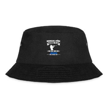 Morgens Müde Abends Blau Jäger - Bucket Hat - Schwarz - Vorne - Lela (165cm)