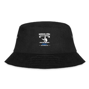 Morgens Müde Abends Blau Anwalt - Bucket Hat - Schwarz - Vorne - Lela (165cm)