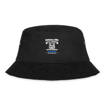 Morgens Müde Abends Blau Geocacher - Bucket Hat - Schwarz - Vorne - Lela (165cm)