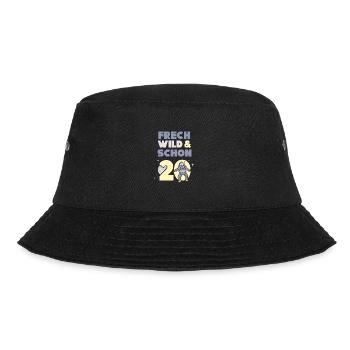 Geschenk 20 Jahre Geburtstag Mann Astronaut - Bucket Hat - Schwarz - Vorne - Lela (165cm)