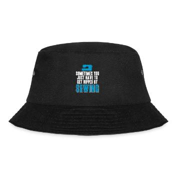just have to get ripped by sewing - Bucket Hat - Schwarz - Vorne - Lela (165cm)