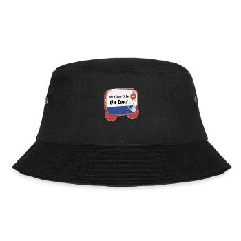 9 euro ticket,sardinenbüchse,züge,9 euro - Bucket Hat - Schwarz - Vorne - Lela (165cm)