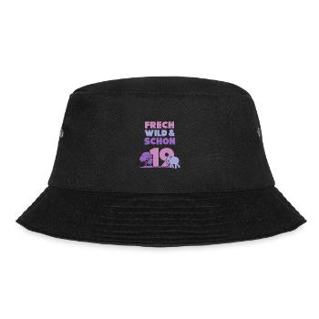 19 Jahre Geburtstag Elefant - Bucket Hat - Schwarz - Vorne - Lela (165cm)