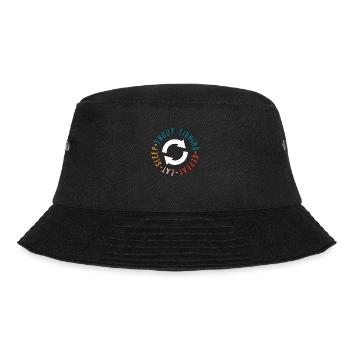 eat sleep trout fishing repeat - Bucket Hat - Schwarz - Vorne - Lela (165cm)