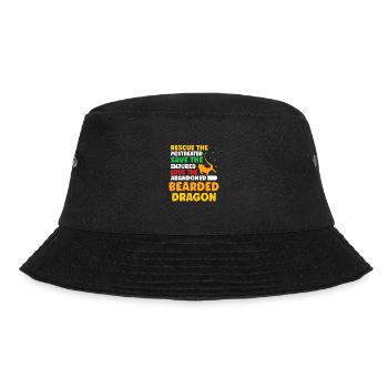 save the injured love the abandoned Bearded Dragon - Bucket Hat - Schwarz - Vorne - Lela (165cm)