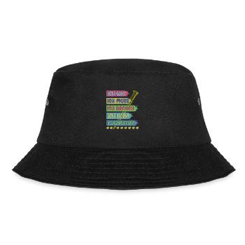 Klarinette Klarinettenspieler Klarinettist - Bucket Hat - Schwarz - Vorne - Lela (165cm)