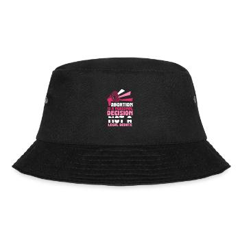 Abortion is a personal decision - Bucket Hat - Schwarz - Vorne - Lela (165cm)