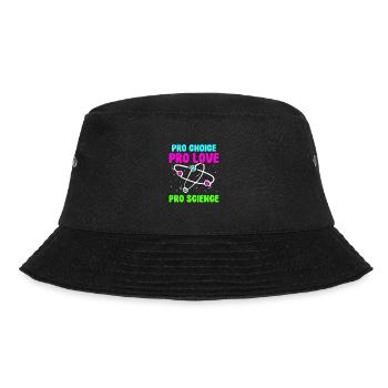 Pro choice pro love pro science - Bucket Hat - Schwarz - Vorne - Lela (165cm)