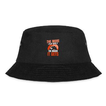 the more i play with it the bigger it gets - Bucket Hat - Schwarz - Vorne - Lela (165cm)