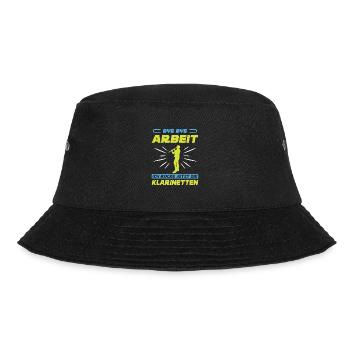 Klarinette Klarinettenspieler Klarinettist - Bucket Hat - Schwarz - Vorne - Lela (165cm)