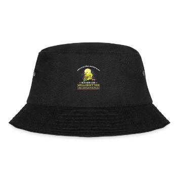 Morgens Müde Abends Blau ich bin ein Wellensittich - Bucket Hat - Schwarz - Vorne - Lela (165cm)