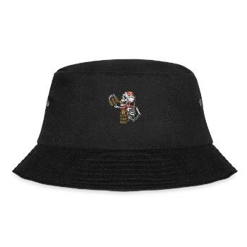Drunk Viking Skeleton - Beer - Bucket Hat - Schwarz - Vorne - Lela (165cm)