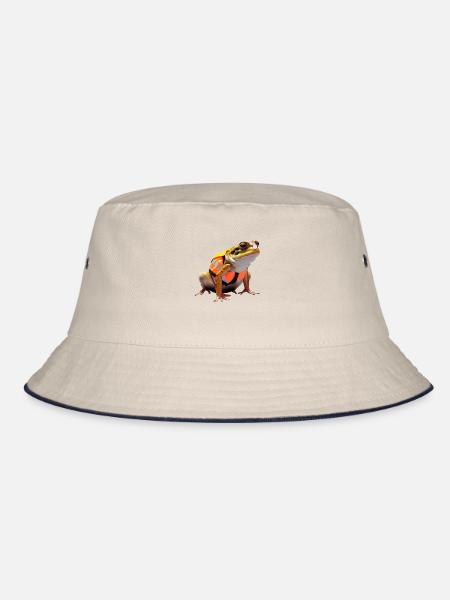 Recognising potential dangers despite mimicry - Bucket Hat - ecru/navy - Front