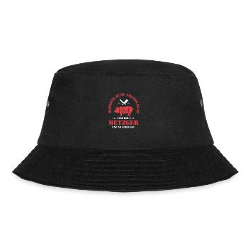 Morgens müde abends blau ich bin metzger - Bucket Hat - Schwarz - Vorne - Lela (165cm)