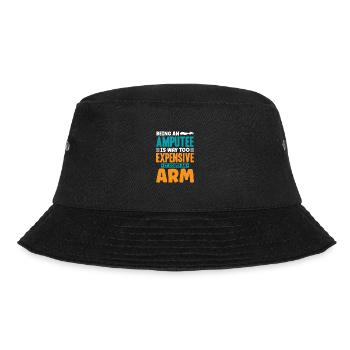 Being an amputee an arm - Bucket Hat - Schwarz - Vorne - Lela (165cm)