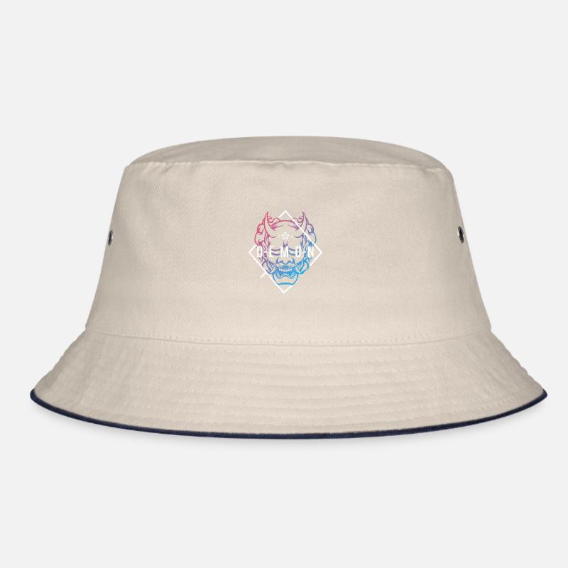 DEMON Oni Maske Bucket Hat