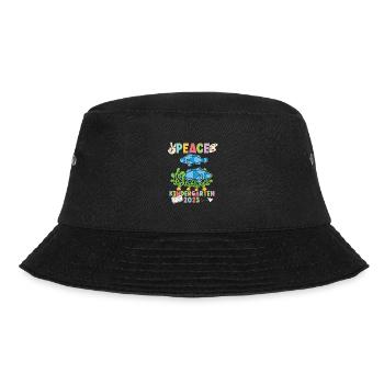Fische Peace Kindergarten 2023 - Bucket Hat - Schwarz - Vorne - Lela (165cm)