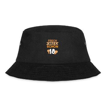 18 Jahre Geburtstag Otter - Bucket Hat - Schwarz - Vorne - Lela (165cm)