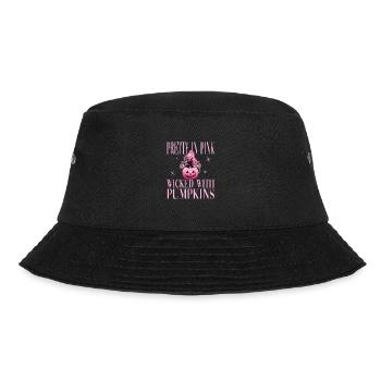 Pretty In Pink Wicked With Pumpkins für Frauen - Bucket Hat - Schwarz - Vorne - Lela (165cm)