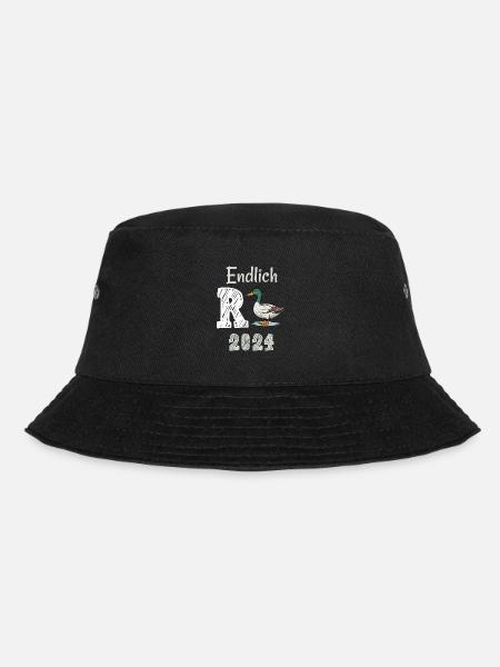 Rente 2024 mit Ente Rentner Ruhestand | R Ente - Bucket Hat - Schwarz