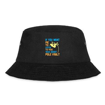 talk about Pole Vault - Bucket Hat - Schwarz - Vorne - Lela (165cm)