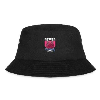 Level Knitting Unlocked - Bucket Hat - Schwarz - Vorne - Lela (165cm)