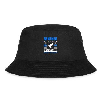 Rentner Rente Rentenbeginn Taube - Bucket Hat - Schwarz - Vorne - Lela (165cm)