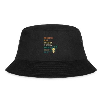 Dudelsackspieler Dudelsack Männer Geschenk - Bucket Hat - Schwarz - Vorne - Lela (165cm)