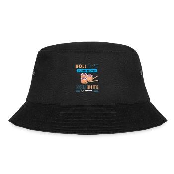 Sushi Japan Essen Sushi-Mahlzeit - Bucket Hat - Schwarz - Vorne - Lela (165cm)