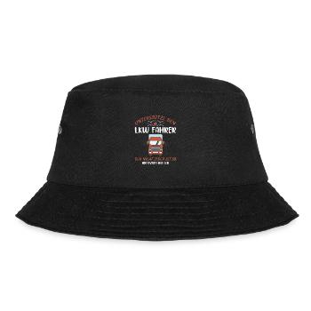 Lkw Fahrer Kraftfahrer LKW-Fahrer - Bucket Hat - Schwarz - Vorne - Lela (165cm)