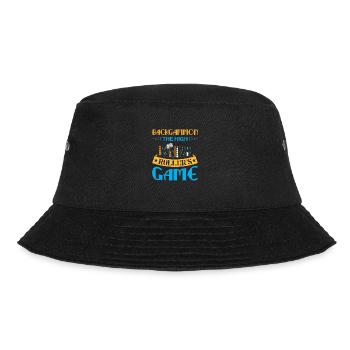 Backgammon Spiel - Bucket Hat - Schwarz - Vorne - Lela (165cm)