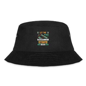 Backgammon Spiel - Bucket Hat - Schwarz - Vorne - Lela (165cm)