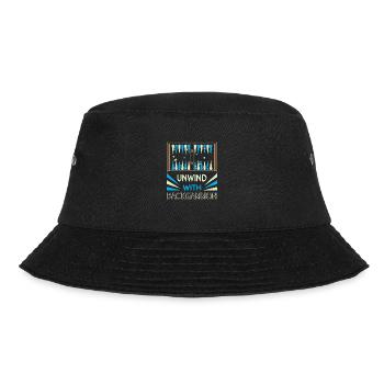 Backgammon Spiel - Bucket Hat - Schwarz - Vorne - Lela (165cm)