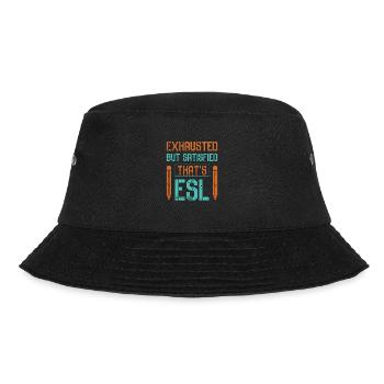 ESL-Lehrer ESL Unterricht - Bucket Hat - Schwarz - Vorne - Lela (165cm)