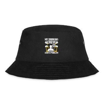 Dart Dartspieler Dartspiel Herren - Bucket Hat - Schwarz - Vorne - Lela (165cm)