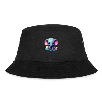 Bébé éléphant cadeau enfants enfants mode coloré - Bob - noir - Devant - Lela (165cm)