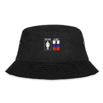 My wife Geschenk Russische Russland Liebe - Bucket Hat - Schwarz - Vorne - Lela (165cm)