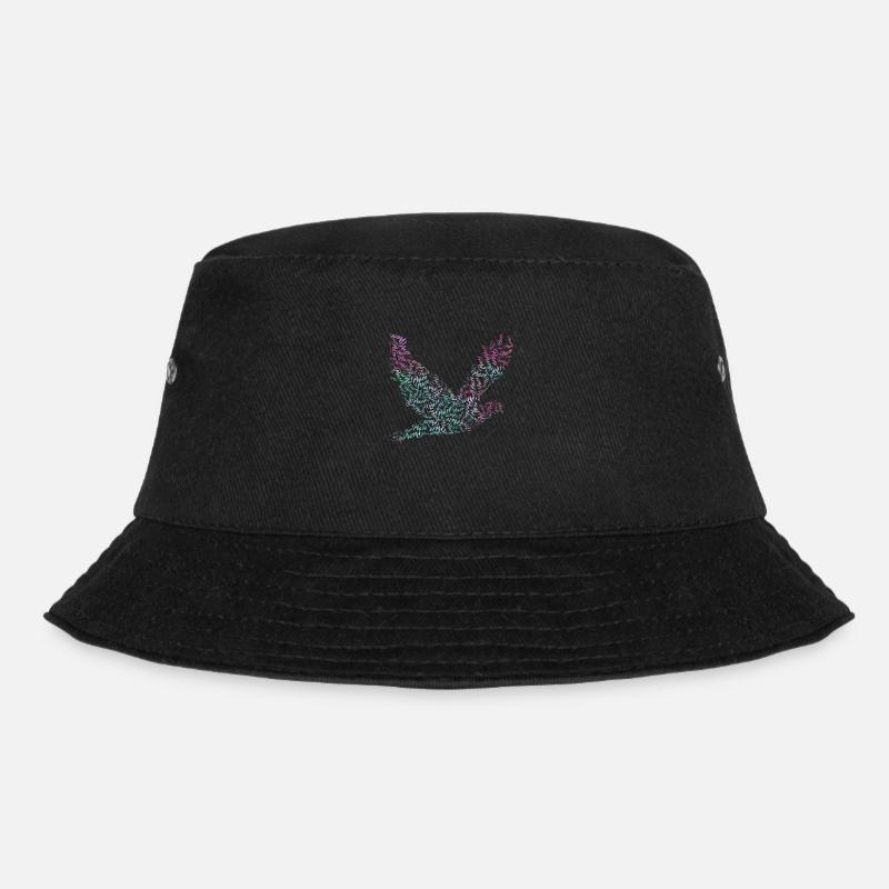 Friedenstaube Vogel Frieden - Bucket Hat - Schwarz