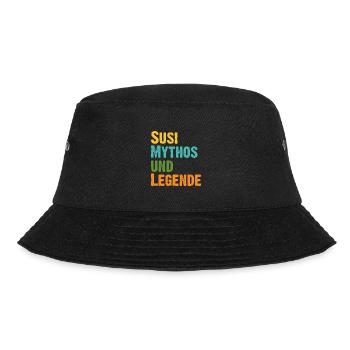 Mythos Susi die Legende Vorname Susi - Bucket Hat - Schwarz - Vorne - Lela (165cm)