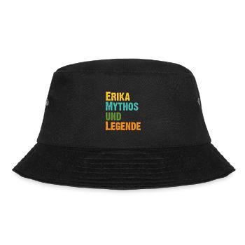 Erika Beatrix die Legende Vorname Erika - Bucket Hat - Schwarz - Vorne - Lela (165cm)