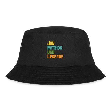 Jan der Mythos und Legende Vorname Jan - Bucket Hat - Schwarz - Vorne - Lela (165cm)