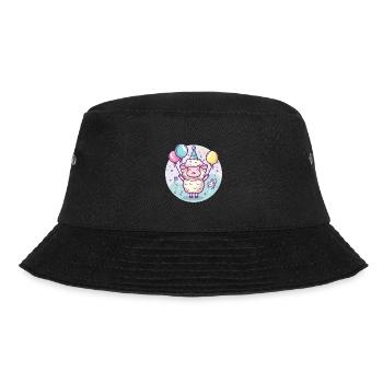 Sheep Birthday Baby - Bucket Hat - black - Front - Lela (165cm)