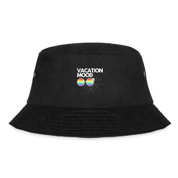 Vacation mood on summer travel Geschenkidee - Bucket Hat - Schwarz - Vorne - Lela (165cm)