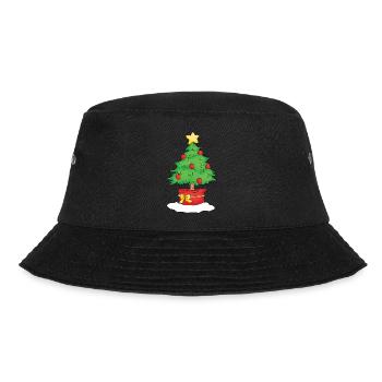 Christmas Tree - Bucket Hat - Schwarz - Vorne - Lela (165cm)
