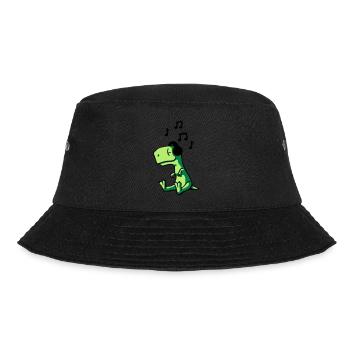 T-Rex Music - Bucket Hat - Schwarz - Vorne - Lela (165cm)