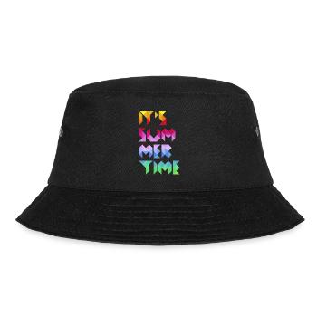 It's Summer Time - Bucket Hat - Schwarz - Vorne - Lela (165cm)