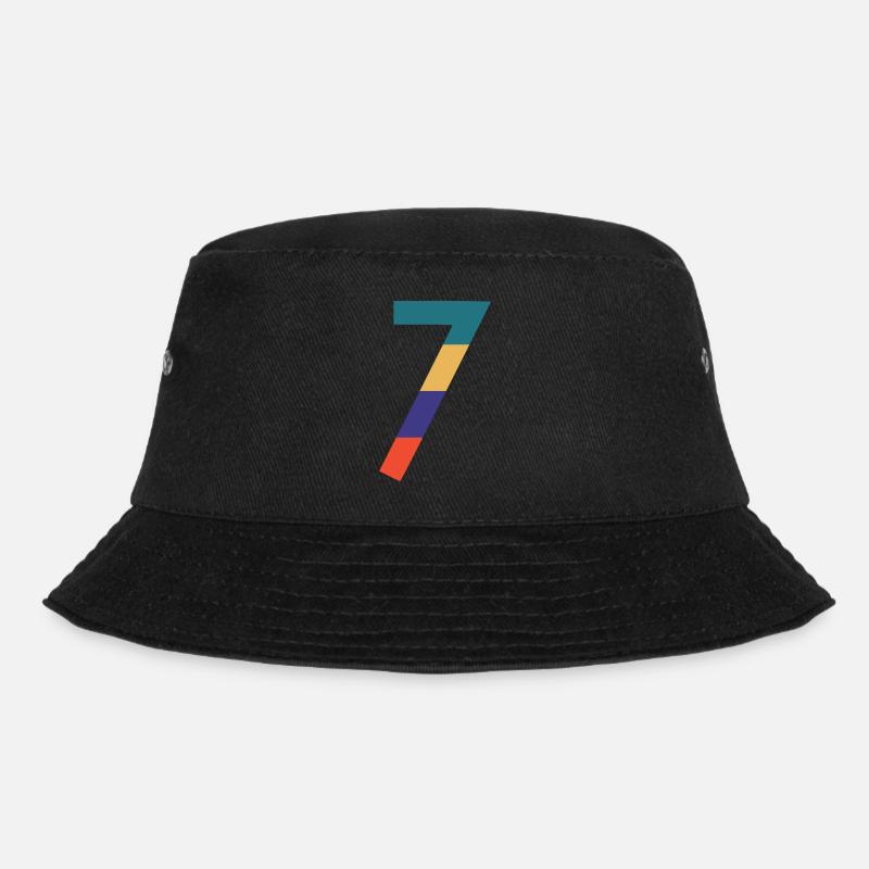The number 7 - Bucket Hat - black