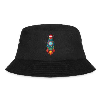 Idée de cadeau de vacances de Noël cool fusée spatiale - Bob - noir - Devant - Lela (165cm)