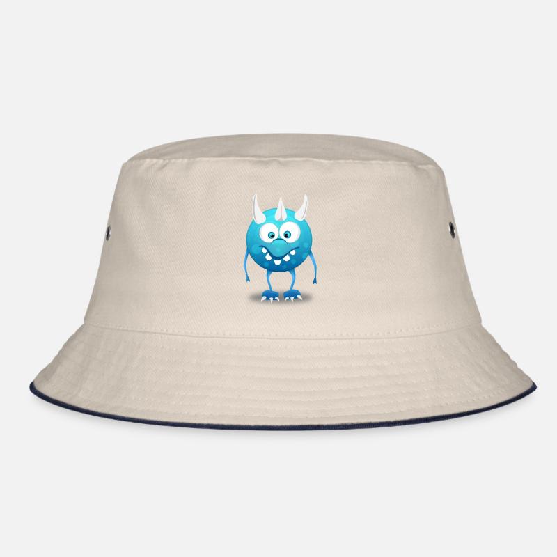 Monster Blau Bucket Hat