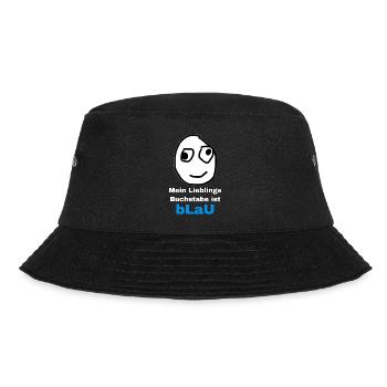 Mein Lieblings Buchstabe ist Blau meme - Bucket Hat - Schwarz - Vorne - Lela (165cm)